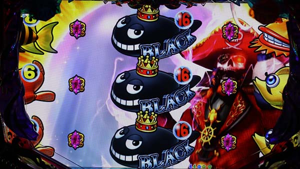海物語ブラック16R大当り濃厚演出