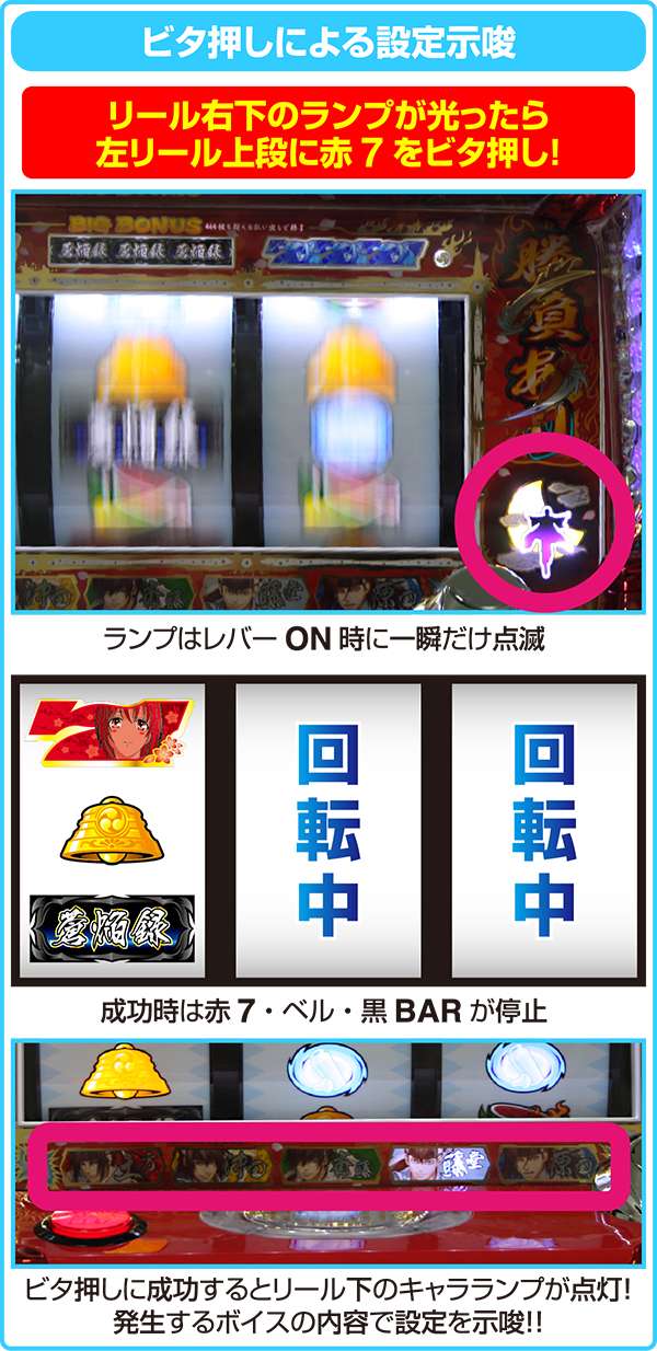 パチスロ薄桜鬼蒼焔録（パチスロ）設定判別・天井・ゾーン・解析・打ち