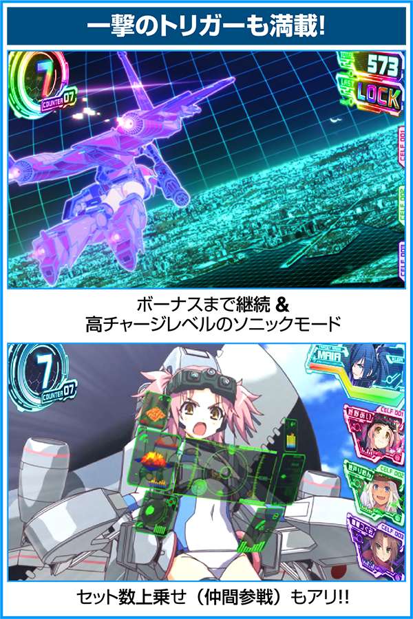 防空少女ラブキューレ（パチスロ）設定判別・天井・ゾーン・解析・打ち