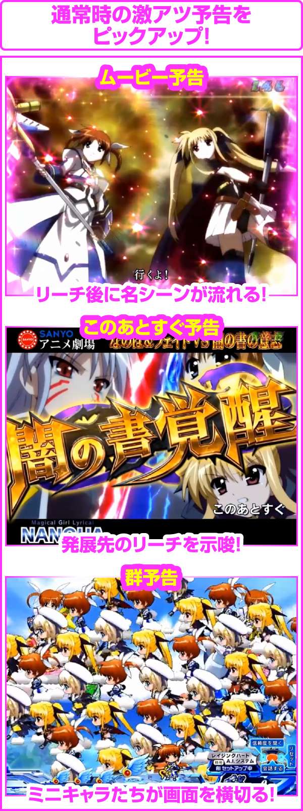 ロ*ー様 希少パチンコ実機 CR魔法少女リリカルなのはMTB 1/319オート非