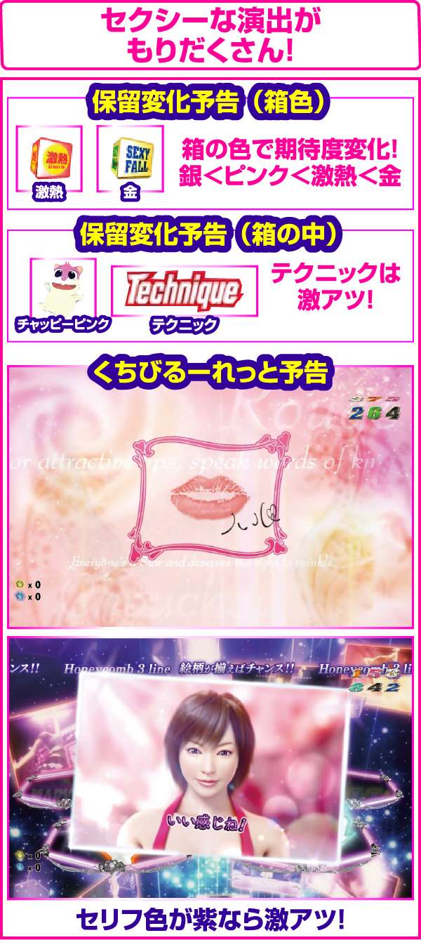 CRAセクシーフォールセカンドシーズン 99VM（パチンコ）スペック・保留