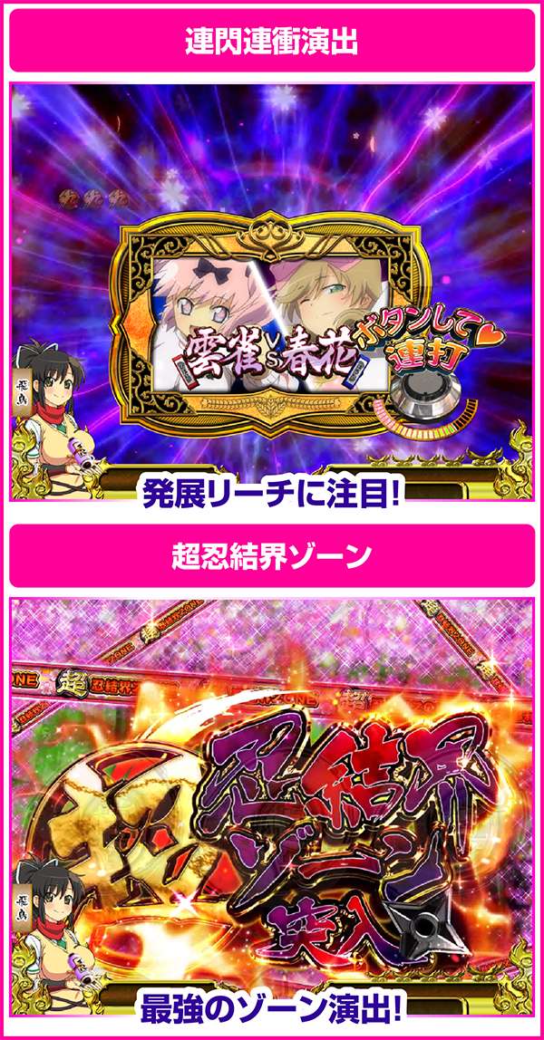 パチンコCR閃乱カグラ 229Ver.（パチンコ）スペック・保留・ボーダー