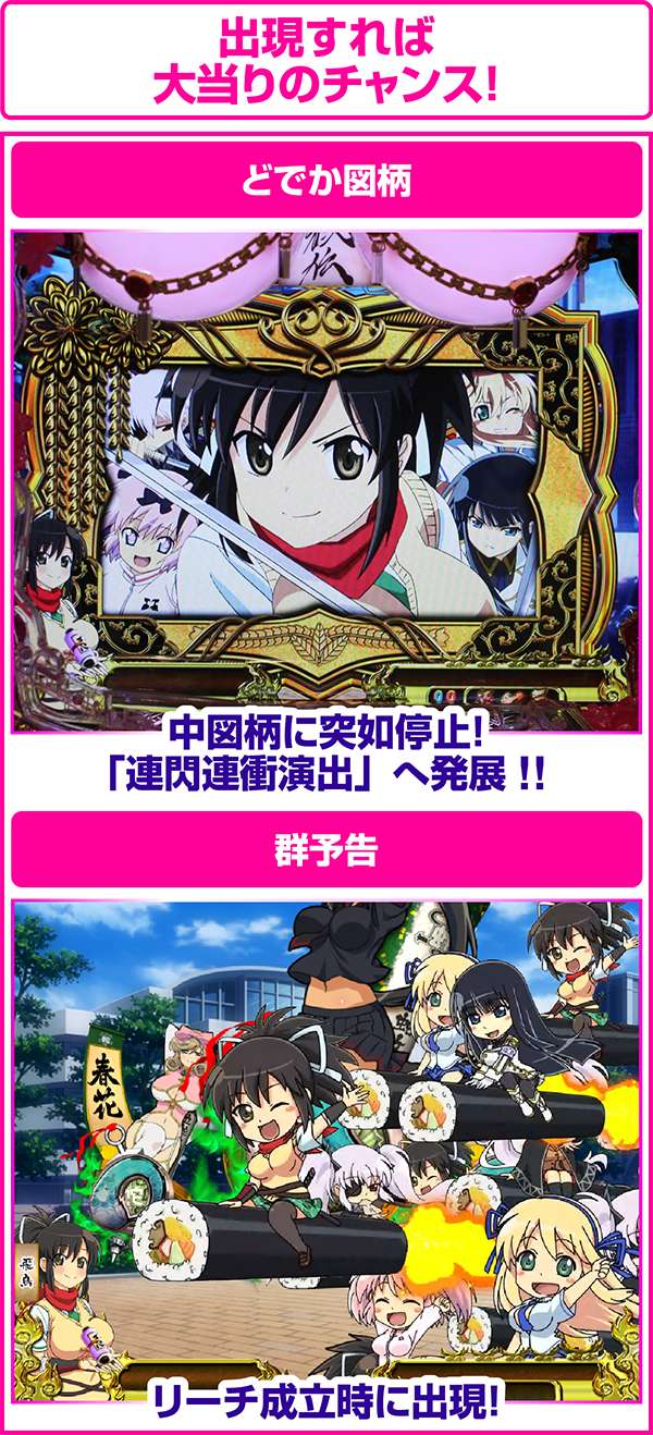 パチンコCR閃乱カグラ 229Ver.（パチンコ）スペック・保留・ボーダー