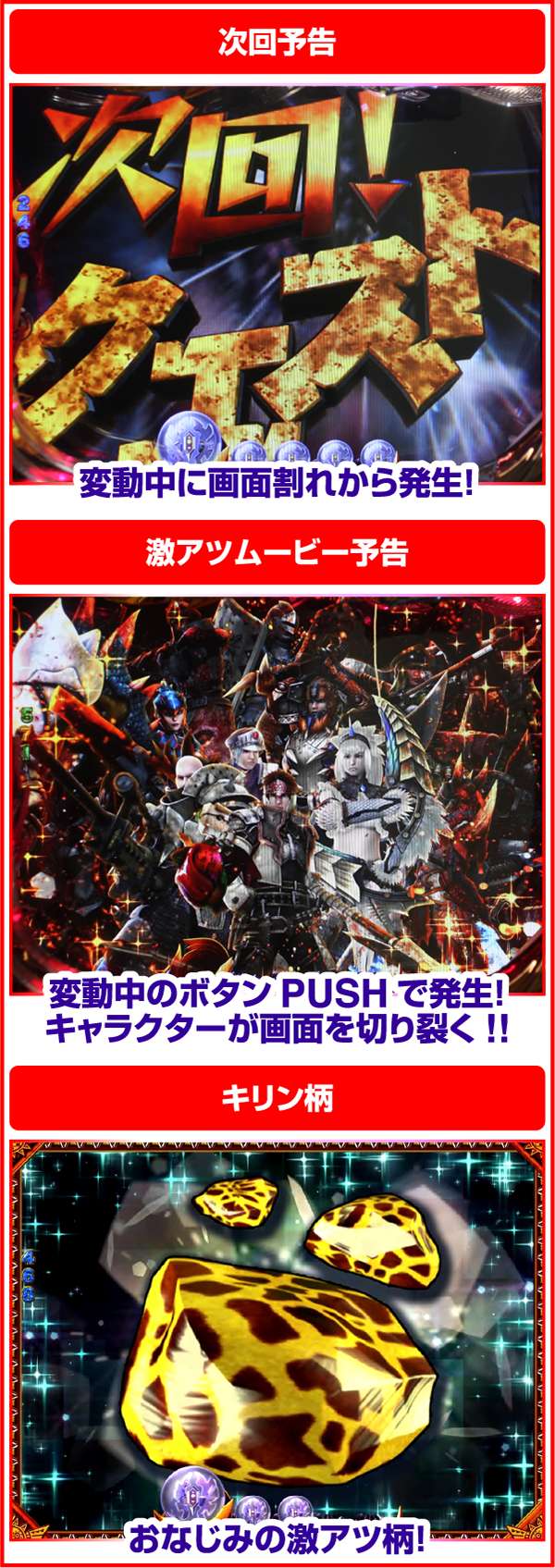 ぱちんこCRモンスターハンター4（パチンコ）スペック・保留・ボーダー