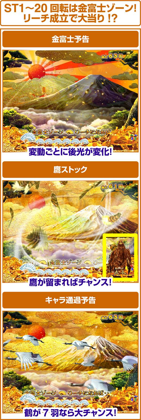 CRスーパー海物語IN JAPAN 金富士バージョン 199バージョン（パチンコ