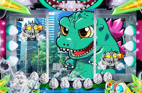 Pぶいぶい!ゴジラ かいじゅう大集合!!（パチンコ）スペック・保留
