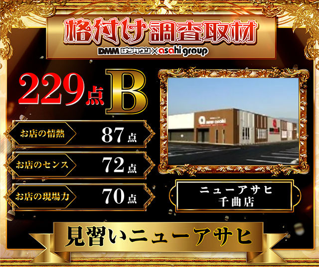 ニューアサヒ諏訪高島店（長野県）の来店レポート（2026月05月09日