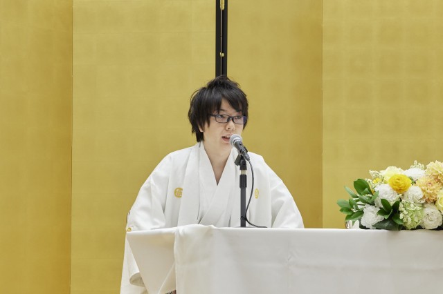 会見冒頭の寺井一択