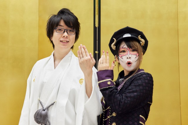 寺井一択と兎味ペロリナのツーショット