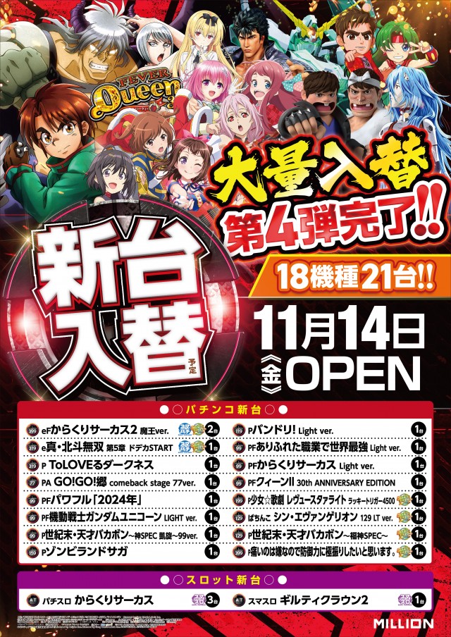 ミリオン三加茂店の最新情報画像