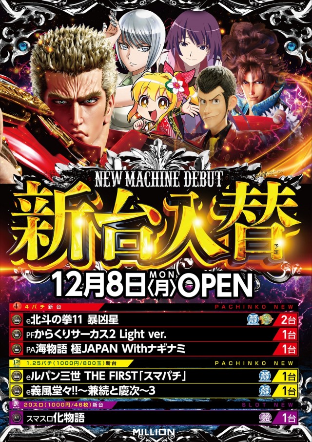 ミリオン南国店の最新情報画像