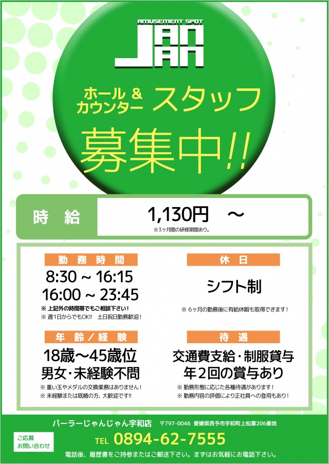 パーラーじゃんじゃん宇和店の最新情報画像