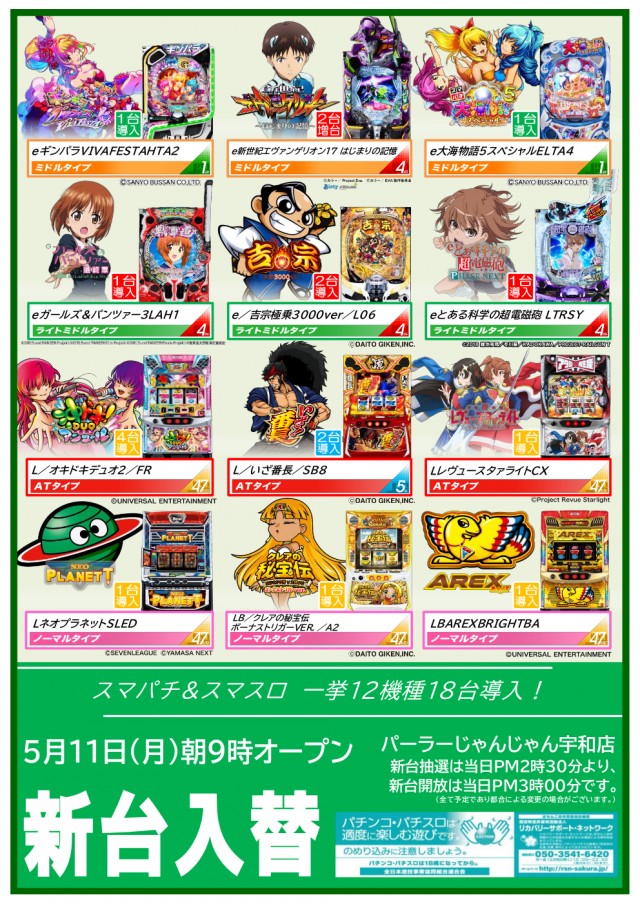 パーラーじゃんじゃん宇和店の最新情報画像