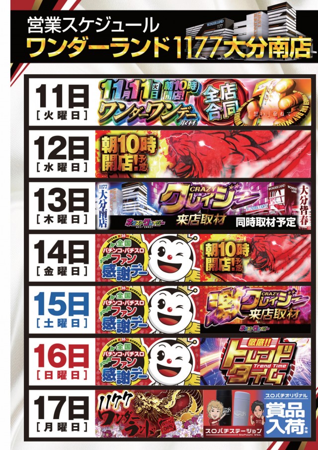 ワンダーランド1177大分南店の最新情報画像