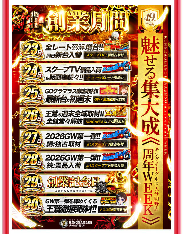 キングイーグルズ大分明野店の最新情報画像