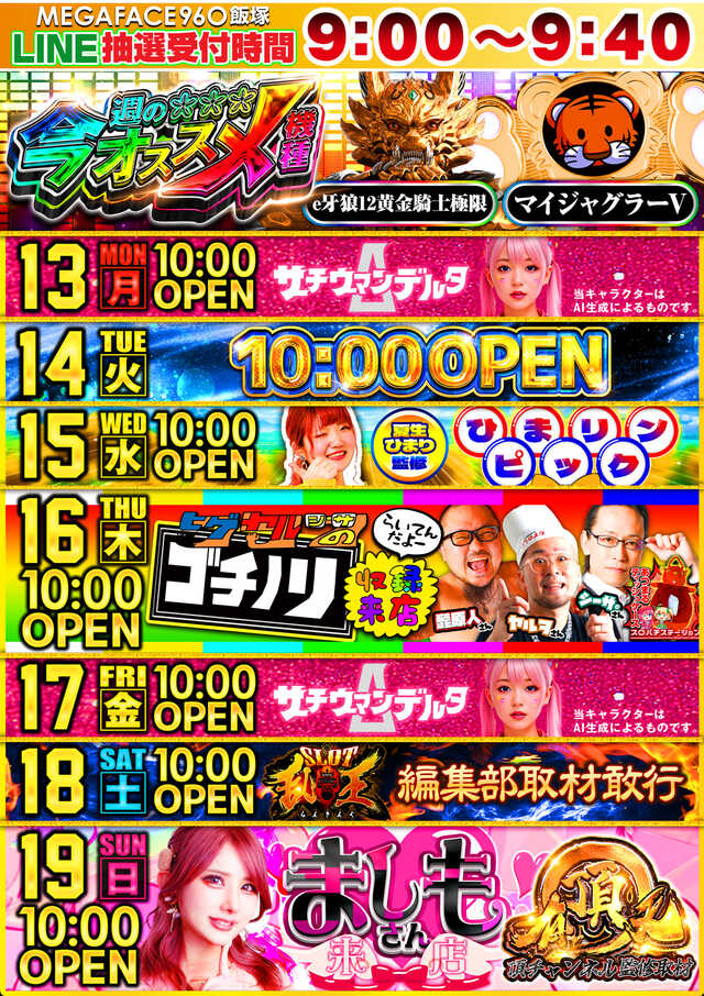 メガフェイス960飯塚の最新情報画像