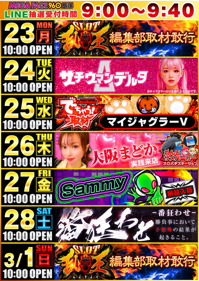 メガフェイス960飯塚の最新情報画像