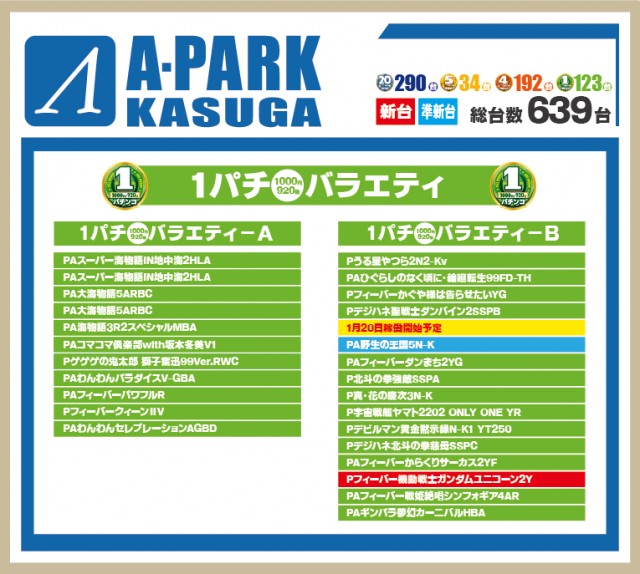 Aパーク春日店の最新情報画像