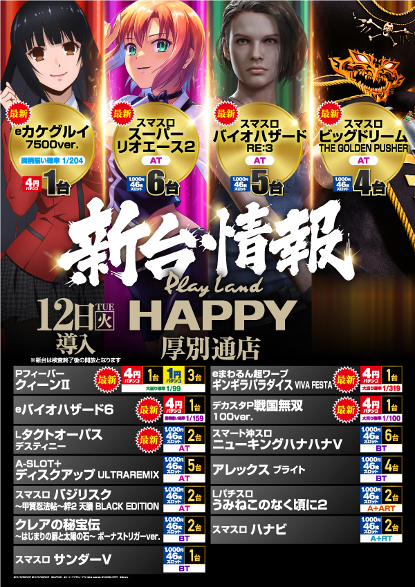 プレイランドハッピー厚別通店の最新情報画像