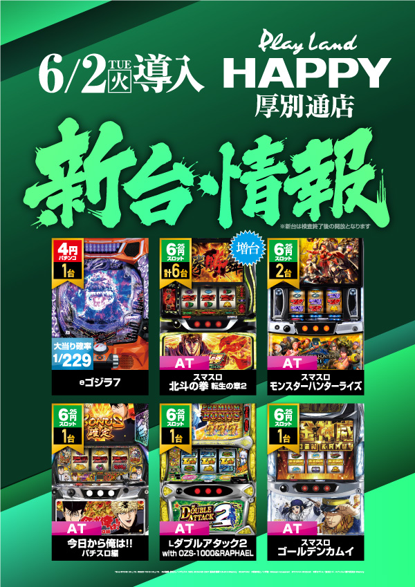 プレイランドハッピー厚別通店の最新情報画像