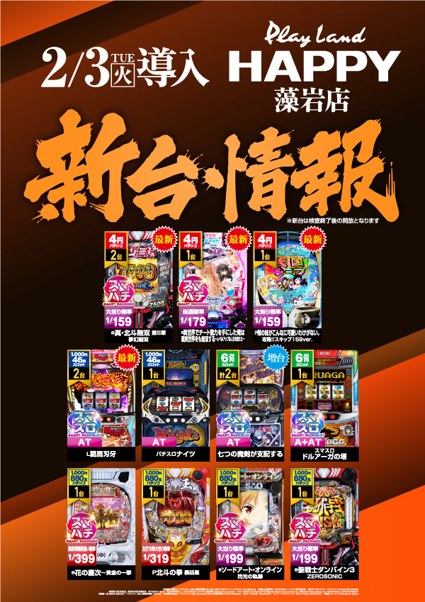 プレイランドハッピー藻岩店の最新情報画像