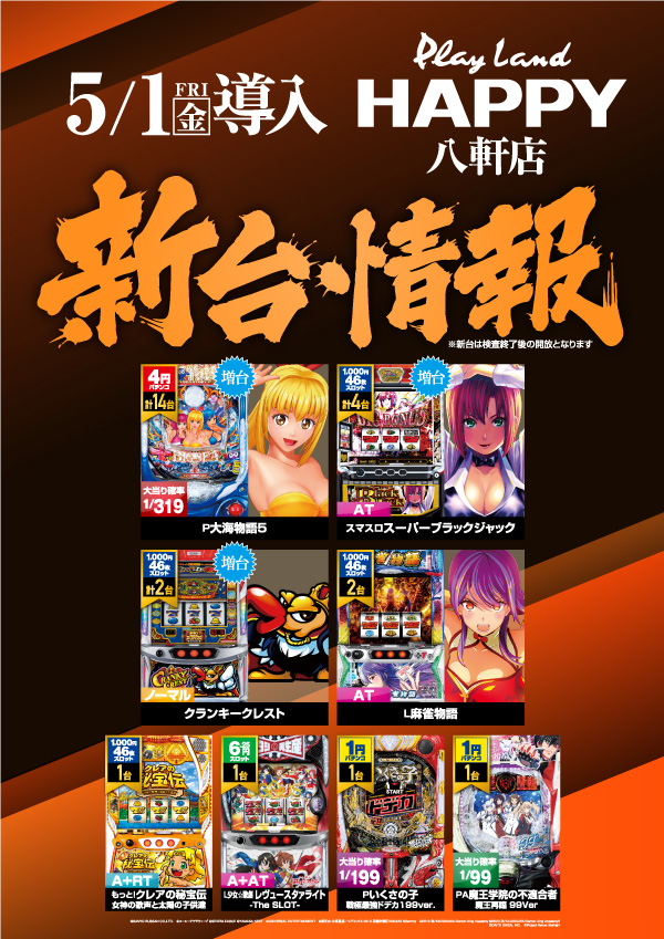プレイランドハッピー八軒店の最新情報画像