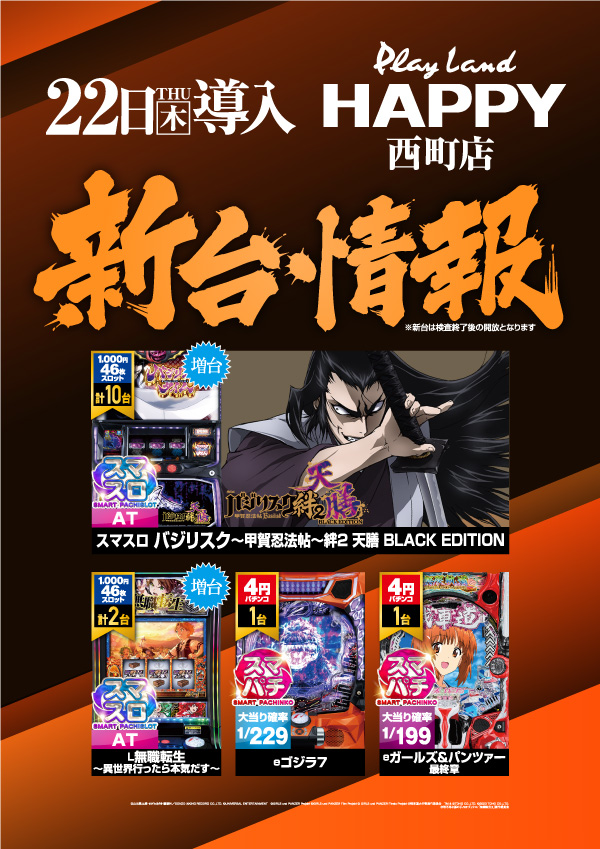 プレイランドハッピー西町店の最新情報画像