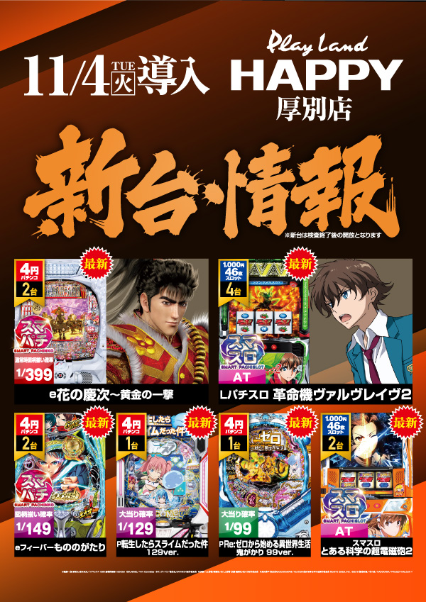 プレイランドハッピー厚別店の最新情報画像