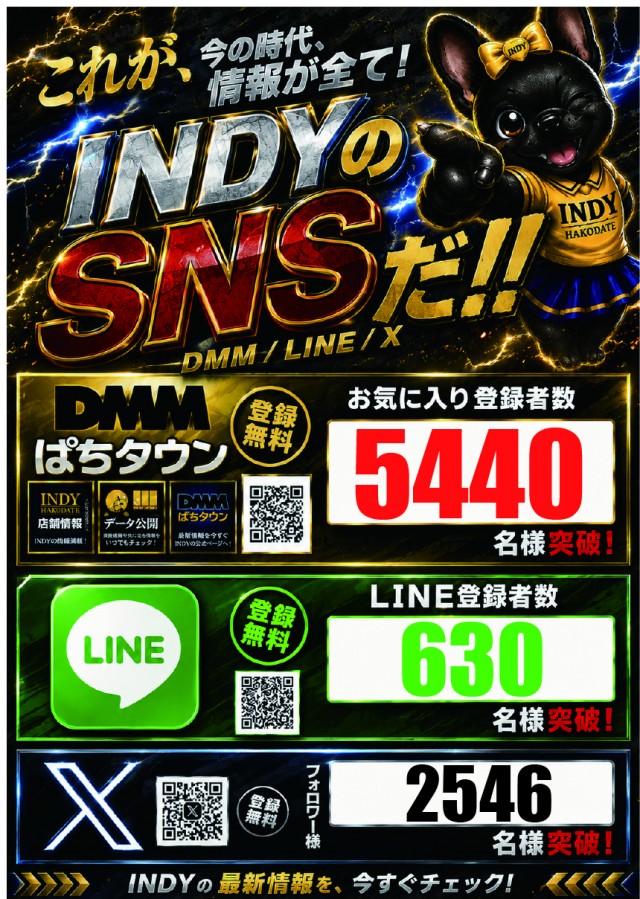 INDY函館の最新情報画像