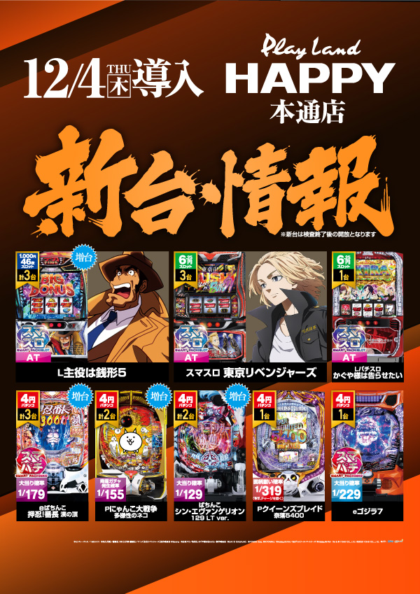 プレイランドハッピー本通店の最新情報画像