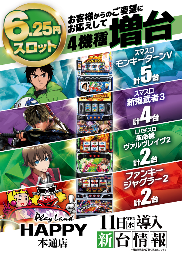 プレイランドハッピー本通店の最新情報画像