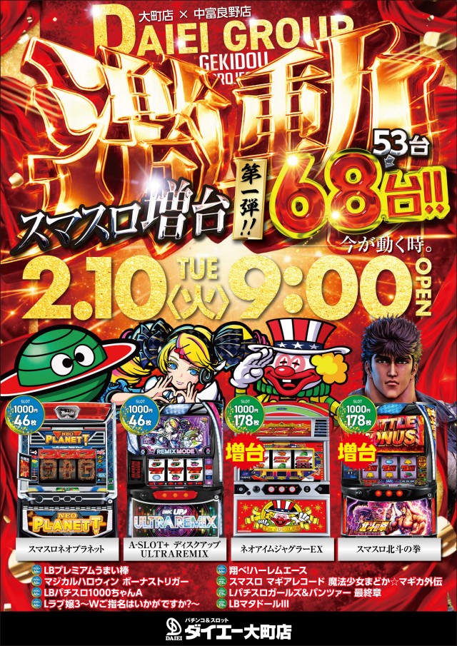 パーラーダイエー大町店の最新情報画像