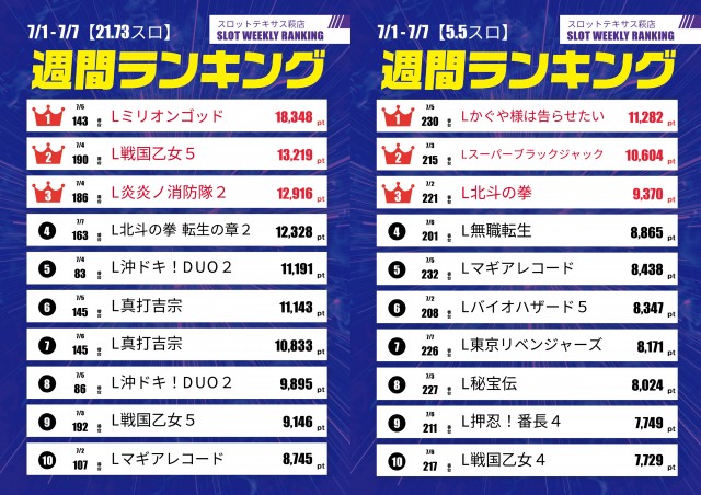 スロットテキサス萩店の最新情報画像