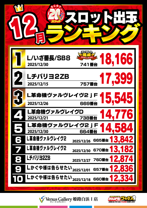 ヴィーナスギャラリー姫路白浜Ⅰ店の最新情報画像