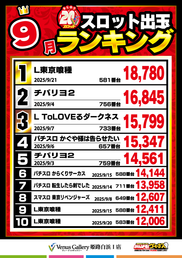 ヴィーナスギャラリー姫路白浜Ⅰ店の最新情報画像