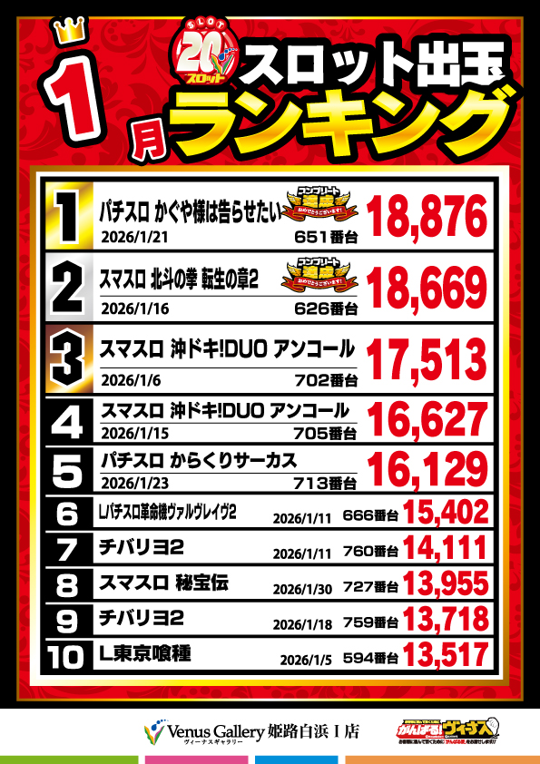 ヴィーナスギャラリー姫路白浜Ⅰ店の最新情報画像