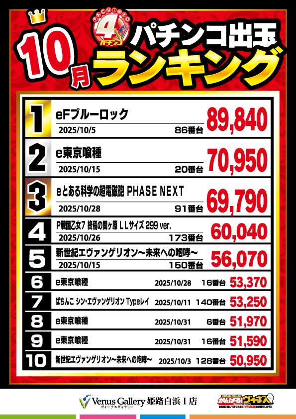 ヴィーナスギャラリー姫路白浜Ⅰ店の最新情報画像