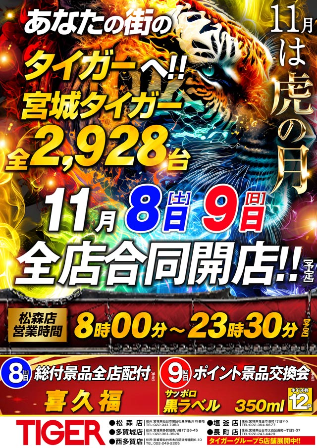 パチンコタイガー松森店の最新情報画像