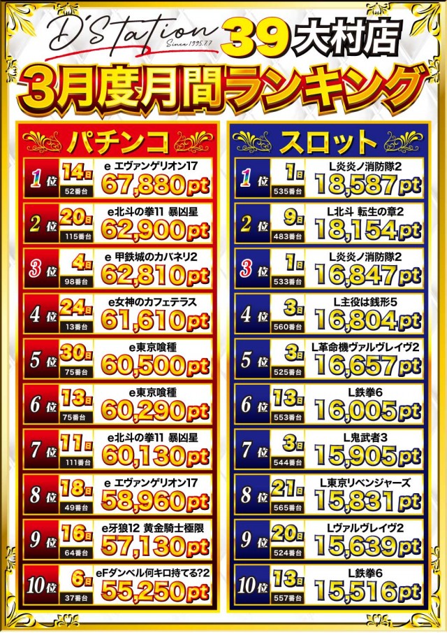 D’STATION39大村店の最新情報画像