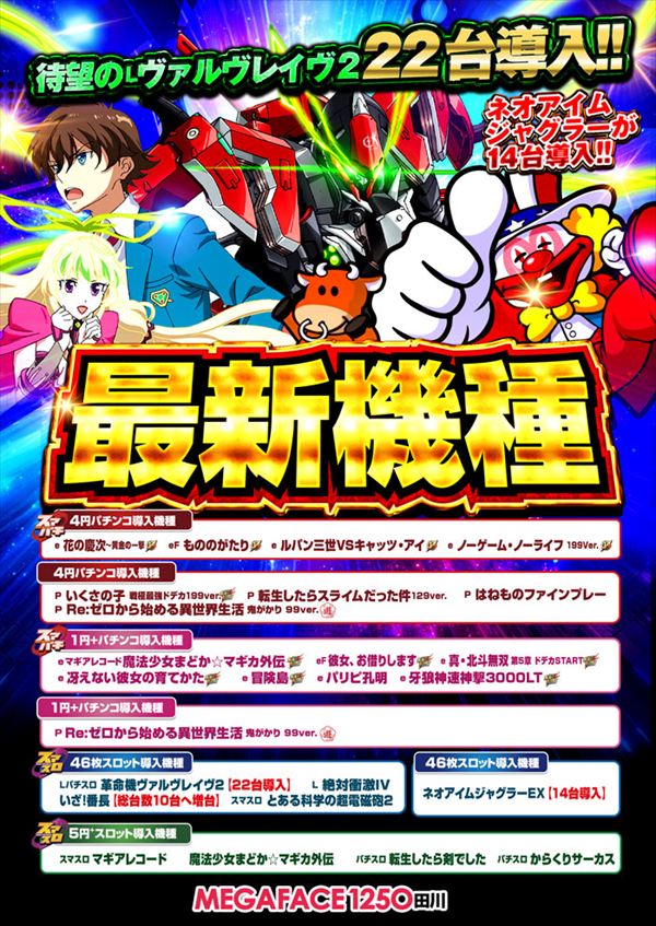 メガフェイス1250田川の最新情報画像