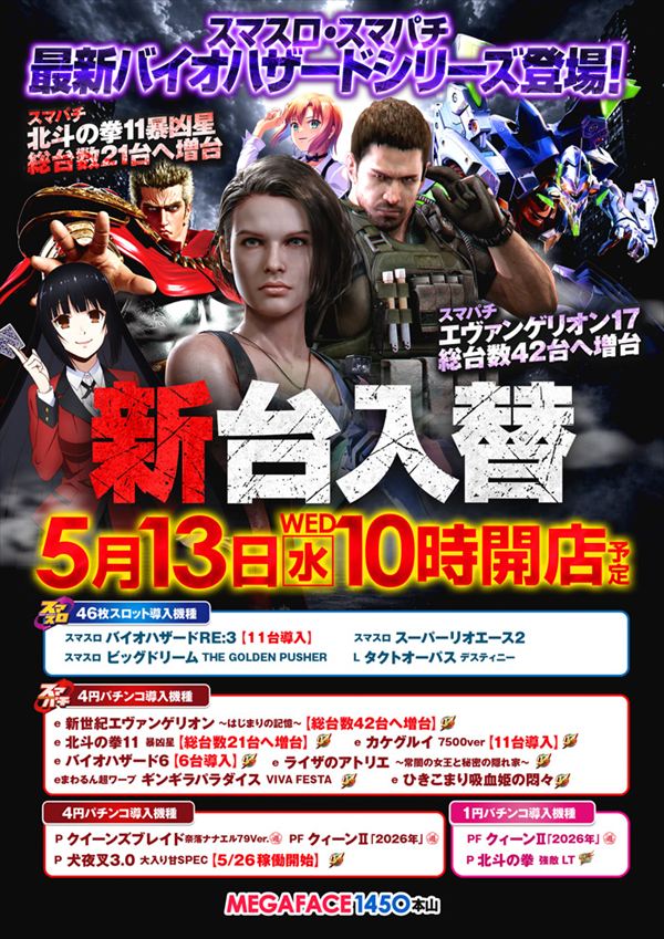 メガフェイス1450本山の最新情報画像