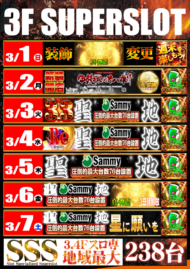 スーパースロットはりまやの最新情報画像