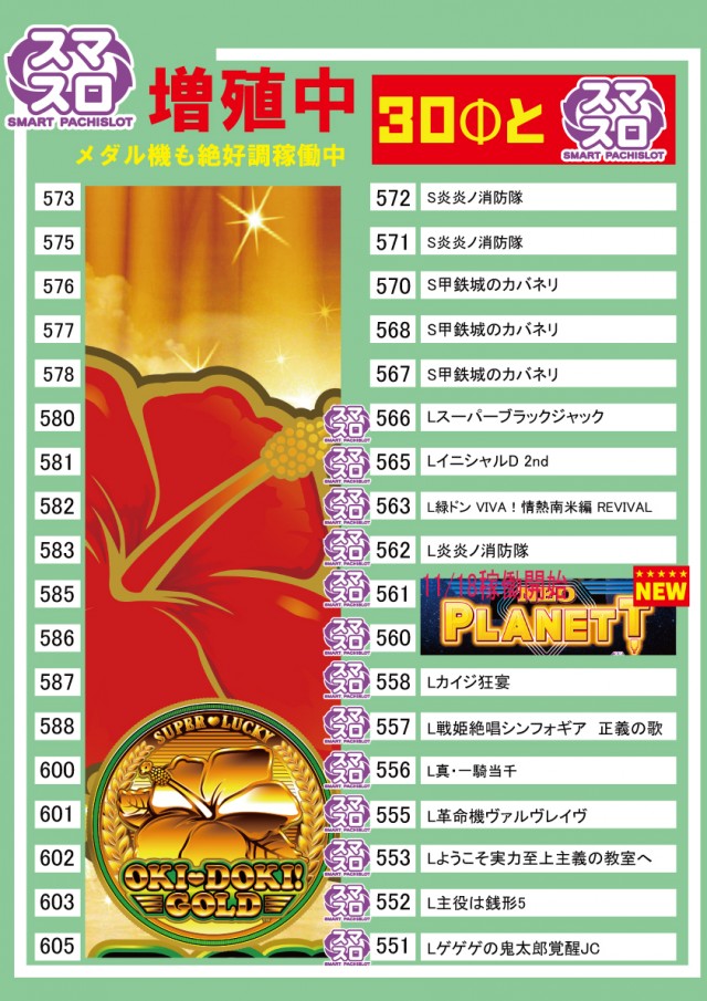 パーラー・オーパ長野店の最新情報画像