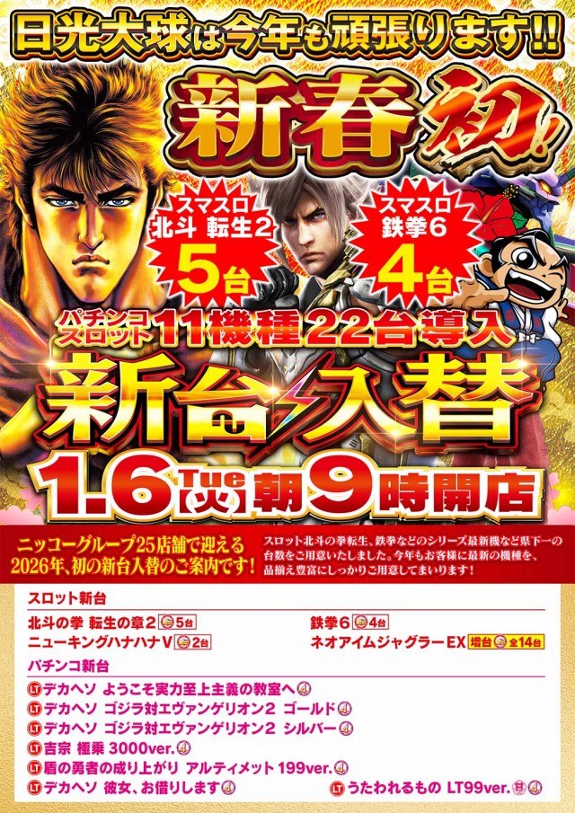 日光大球の最新情報画像