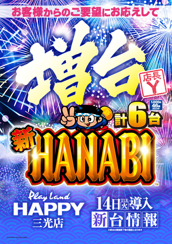 プレイランドハッピー三光店の最新情報画像