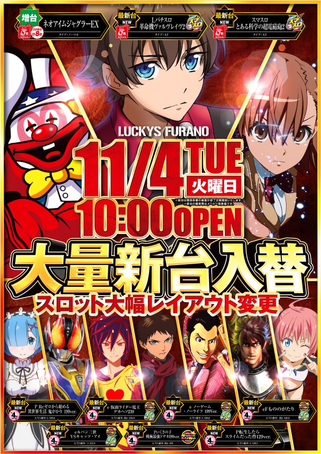 パチンコ＆スロットラッキーズ富良野の最新情報画像