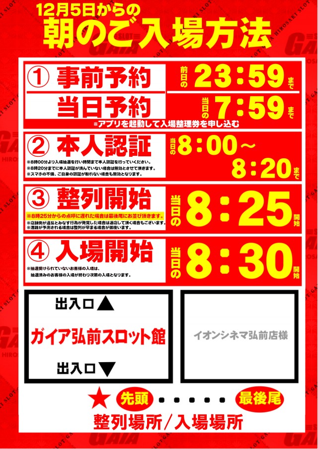 ガイア弘前スロット館の最新情報画像
