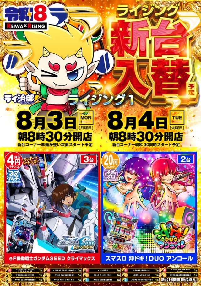 ライジング1の最新情報画像