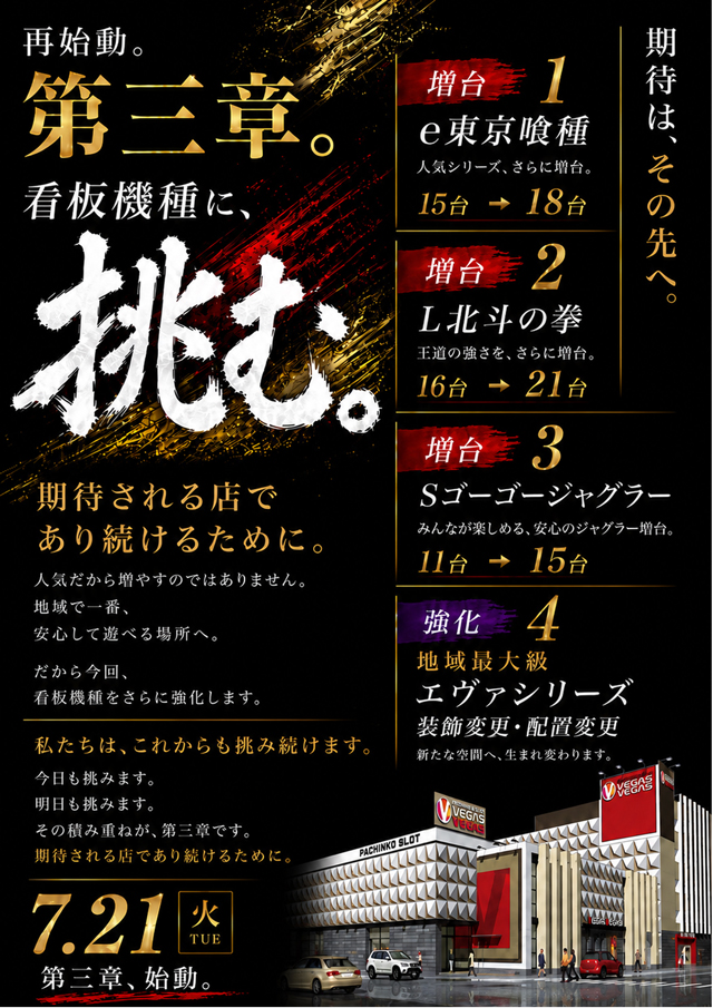 ベガスベガス北山形店の最新情報画像