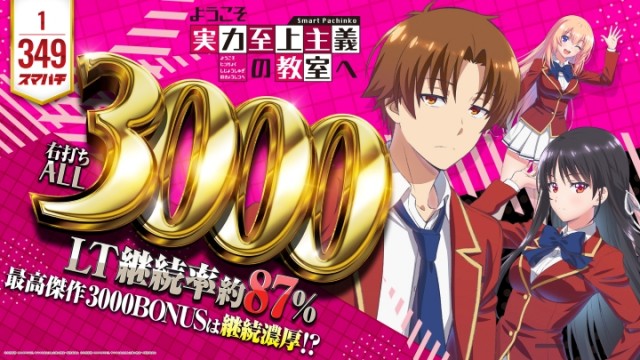 スマパチ ようこそ実力至上主義の教室へ ラッキートリガー LT